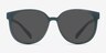 Dundee Matte Green PlasticSunglass Frames from EyeBuyDirect, Front View