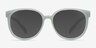 Dundee Bleu pâle PlastiqueSoleil de Lunette de vue d'EyeBuyDirect, Vue de Face