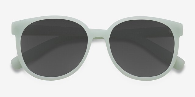 Dundee Bleu pâle PlastiqueSoleil de Lunette de vue d'EyeBuyDirect, Vue Rapprochée