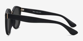 Vedette Matte Black Plastic-metal Soleil de Lunette de vue d'EyeBuyDirect, Vue de Côté