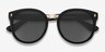 Vedette Matte Black Plastic-metalSunglass Frames from EyeBuyDirect, Closed View