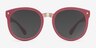 Vedette Matte Pink MetalSunglass Frames from EyeBuyDirect, Front View