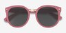 Vedette Matte Pink MetalSunglass Frames from EyeBuyDirect, Closed View