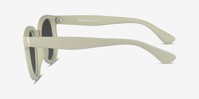 Vedette Matte Olive Plastic-metal Soleil de Lunette de vue d'EyeBuyDirect, Vue de Côté