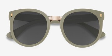 Matte Olive Vedette -  Plastic Sunglasses