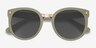 Vedette Matte Olive Plastic-metalSunglass Frames from EyeBuyDirect, Closed View