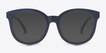 Elena Matte Navy PlasticSunglass Frames from EyeBuyDirect, Front View