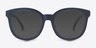 Elena Matte Navy PlasticSunglass Frames from EyeBuyDirect, Front View