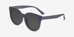 Elena Matte Navy PlasticSunglass Frames from EyeBuyDirect, Angle View