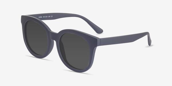 Matte Navy Elena -  Plastic Sunglasses