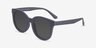Elena Matte Navy PlasticSunglass Frames from EyeBuyDirect, Angle View