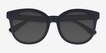 Elena Matte Navy PlasticSunglass Frames from EyeBuyDirect, Closed View