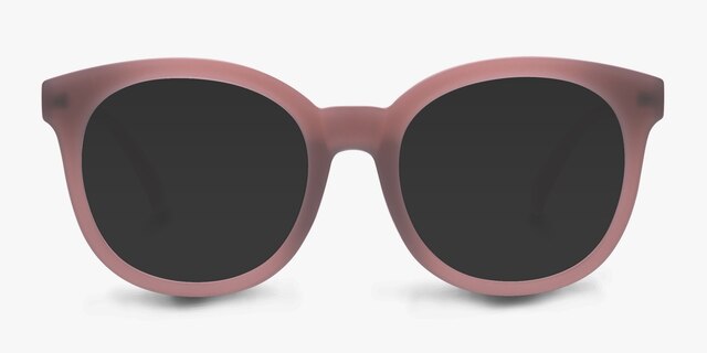 Elena Matte Brown PlastiqueSoleil de Lunette de vue d'EyeBuyDirect, Vue de Face