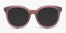 Elena Matte Brown PlastiqueSoleil de Lunette de vue d'EyeBuyDirect, Vue de Face