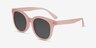 Elena Matte Brown PlastiqueSoleil de Lunette de vue d'EyeBuyDirect, Vue d'Angle