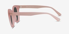 Elena Matte Brown Plastique Soleil de Lunette de vue d'EyeBuyDirect, Vue de Côté