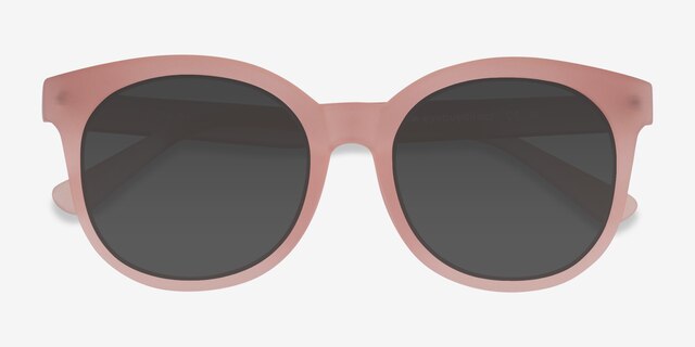 Elena Matte Brown PlastiqueSoleil de Lunette de vue d'EyeBuyDirect, Vue Rapprochée