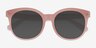 Elena Matte Brown PlastiqueSoleil de Lunette de vue d'EyeBuyDirect, Vue Rapprochée