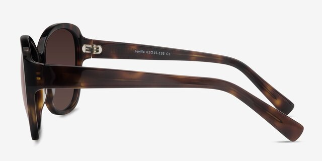 Sevilla Tortoise AcetateSunglass Frames from EyeBuyDirect, Side View