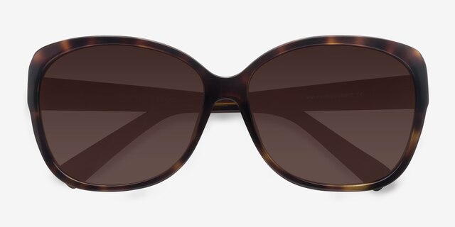 Sevilla Tortoise AcetateSunglass Frames from EyeBuyDirect, Closed View