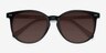 Meraki Noir AcétateSoleil de Lunette de vue d'EyeBuyDirect, Vue Rapprochée