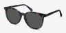 Meraki Blue Floral AcetateSunglass Frames from EyeBuyDirect, Angle View