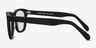 Malibu Matte Black AcétateSoleil de Lunette de vue d'EyeBuyDirect, Vue de Côté