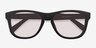 Malibu Matte Black AcétateSoleil de Lunette de vue d'EyeBuyDirect, Vue Rapprochée