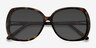 Petra Tortoise AcetateSunglass Frames from EyeBuyDirect, Closed View
