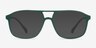 Mead Green PlasticSunglass Frames from EyeBuyDirect, Front View