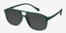 Mead Green PlasticSunglass Frames from EyeBuyDirect, Angle View