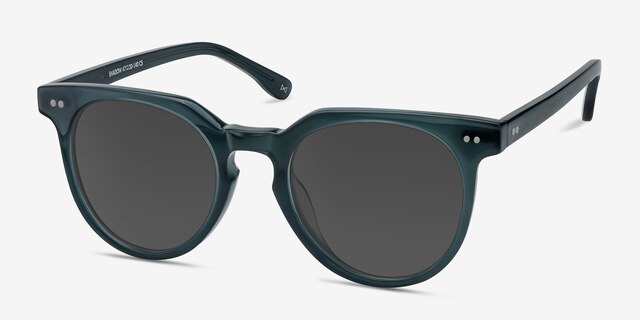 Shadow Viridian AcetateSunglass Frames from EyeBuyDirect, Angle View