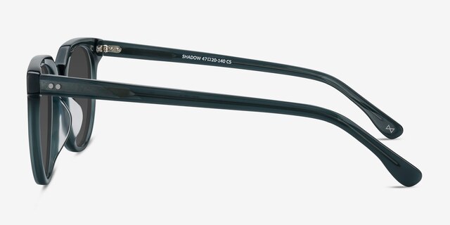Shadow Viridian AcetateSunglass Frames from EyeBuyDirect, Side View