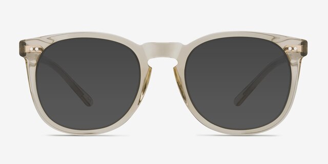Ethereal Champagne AcetateSunglass Frames from EyeBuyDirect, Front View