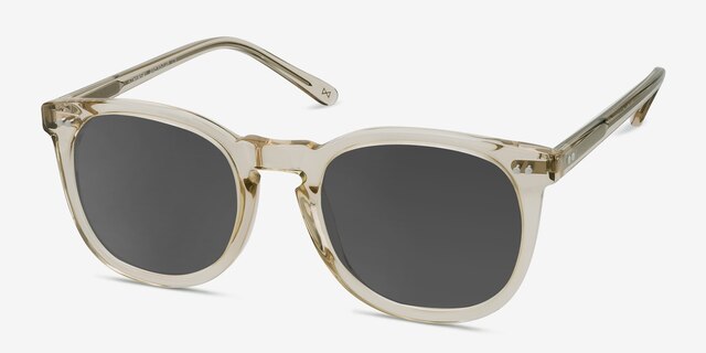 Ethereal Champagne AcetateSunglass Frames from EyeBuyDirect, Angle View