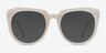 Laohu White AcetateSunglass Frames from EyeBuyDirect, Front View