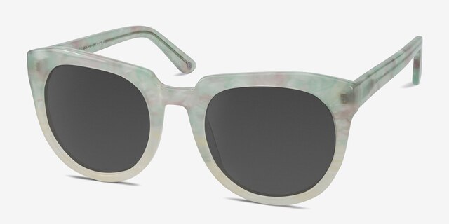 Laohu Floral AcetateSunglass Frames from EyeBuyDirect, Angle View
