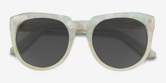 Laohu Floral AcetateSunglass Frames from EyeBuyDirect, Closed View