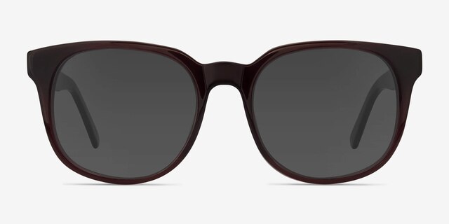 Tempest Purple Brown AcetateSunglass Frames from EyeBuyDirect, Front View