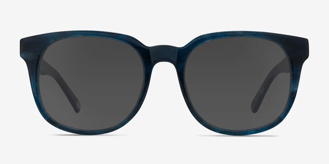 Tempest Blue AcetateSunglass Frames from EyeBuyDirect, Front View