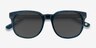 Tempest Blue AcetateSunglass Frames from EyeBuyDirect, Closed View