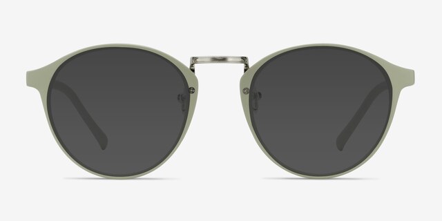 Millenium Light Green PlasticSunglass Frames from EyeBuyDirect, Front View