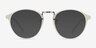 Millenium White PlasticSunglass Frames from EyeBuyDirect, Front View