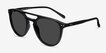 Meadow Black PlasticSunglass Frames from EyeBuyDirect, Angle View