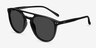 Meadow Black PlasticSunglass Frames from EyeBuyDirect, Angle View