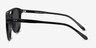 Meadow Black PlasticSunglass Frames from EyeBuyDirect, Side View