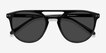 Meadow Black PlasticSunglass Frames from EyeBuyDirect, Closed View