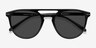 Meadow Black PlasticSunglass Frames from EyeBuyDirect, Closed View