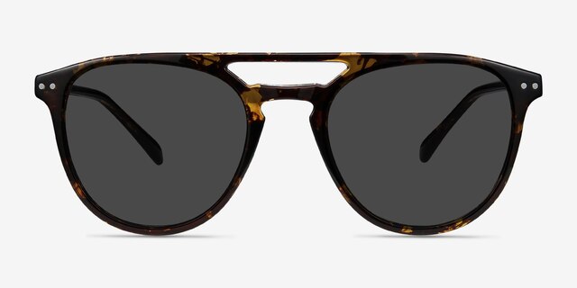 Meadow Tortoise PlasticSunglass Frames from EyeBuyDirect, Front View