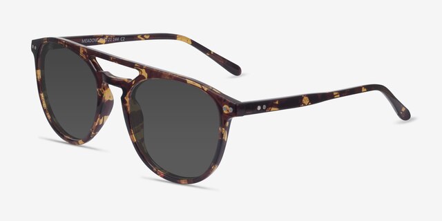Meadow Tortoise PlasticSunglass Frames from EyeBuyDirect, Angle View